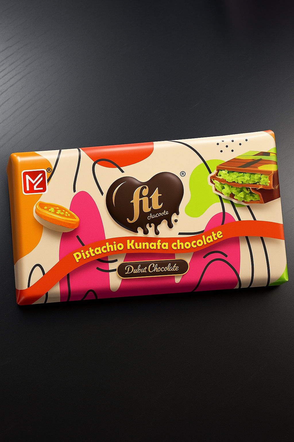 Pistachio Baklava chocolate 100g